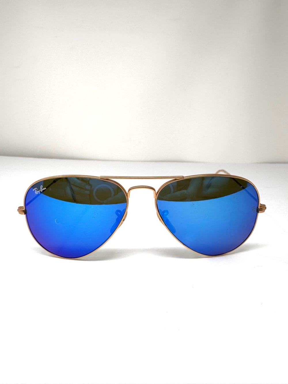 RAY BAN aviator large mirror reflective sunglasses, made in Italy, unisex - Picture 2 of 13